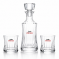 London Home Needs – Glass Decanter Set with 2 Tumblers | Elegant Drinkware Set