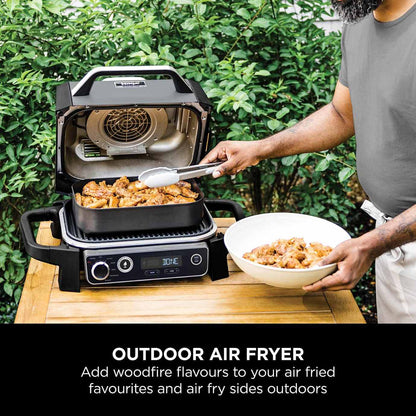 Ninja Woodfire Electric BBQ Grill & Smoker with Stand and Cover