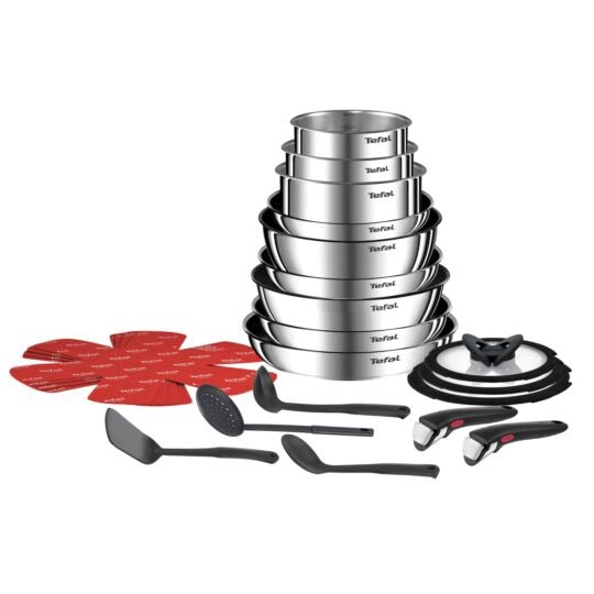Ingenio Emotion L897SM74 22-Piece Pan Set - Stainless Steel